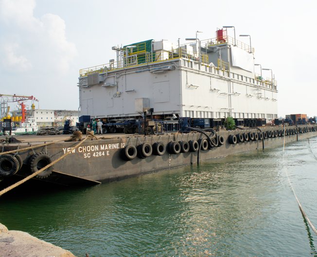 Conceptum Logistics - Barging - Oil drilling platform ex Indonesia to Brazil