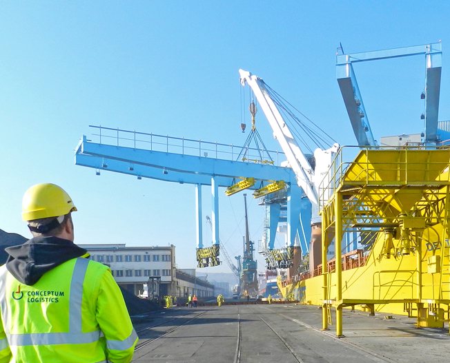 Conceptum Logistics - Chartering - Port Cranes ex Poland to the United States