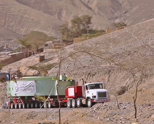 Conceptum Logistics - Mining - Mining equipment ex China to Peru