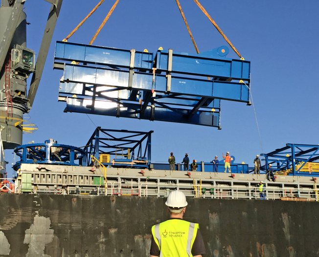 Conceptum Logistics - Mining - Stacker Reclaimer ex Germany and China to Morocco