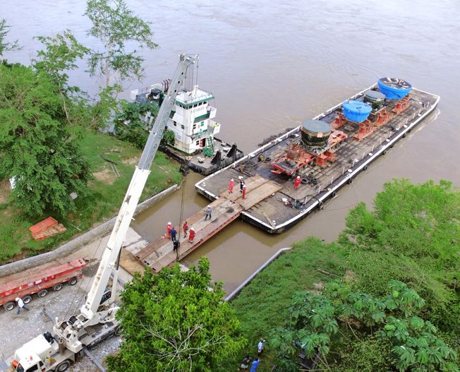 Conceptum Logistics - Temporary Jetty - Cement plant equipment to Colombia 1