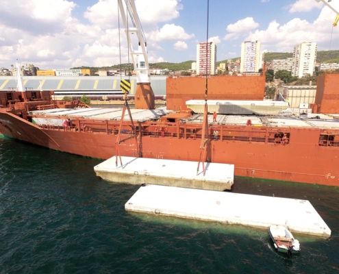 Conceptum Logistics - Breakwater pontoons ex Croatia to Canada