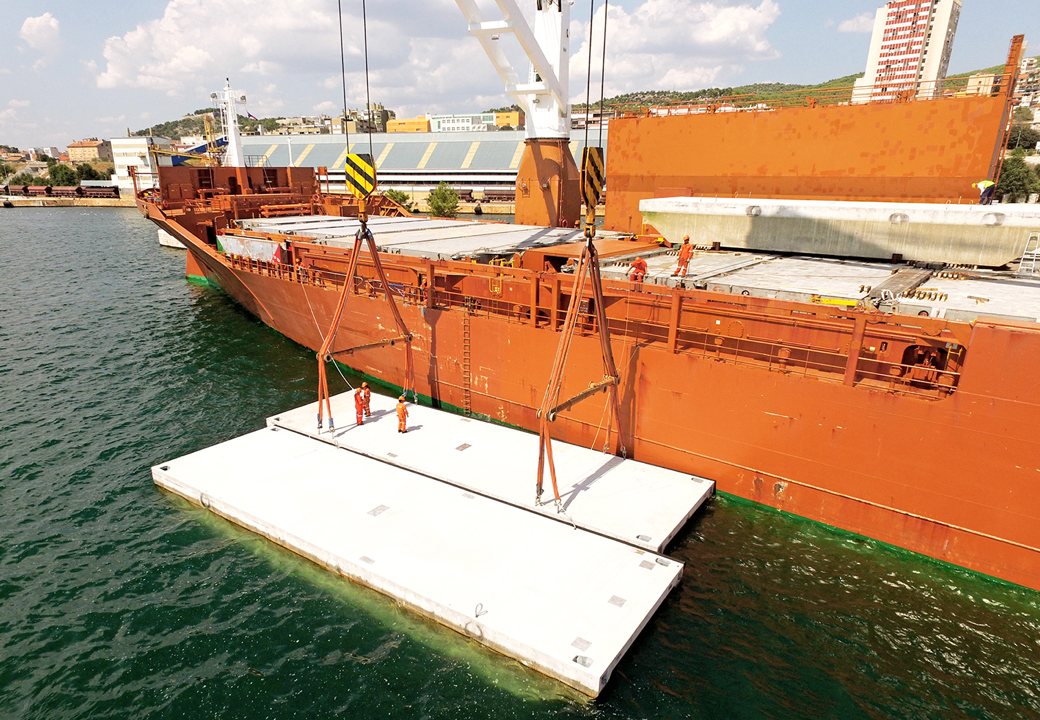 Conceptum Logistics - Breakwater pontoons ex Croatia to Canada