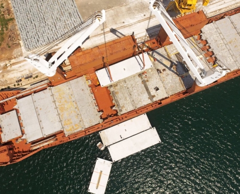 Conceptum Logistics - Breakwater pontoons ex Croatia to Canada