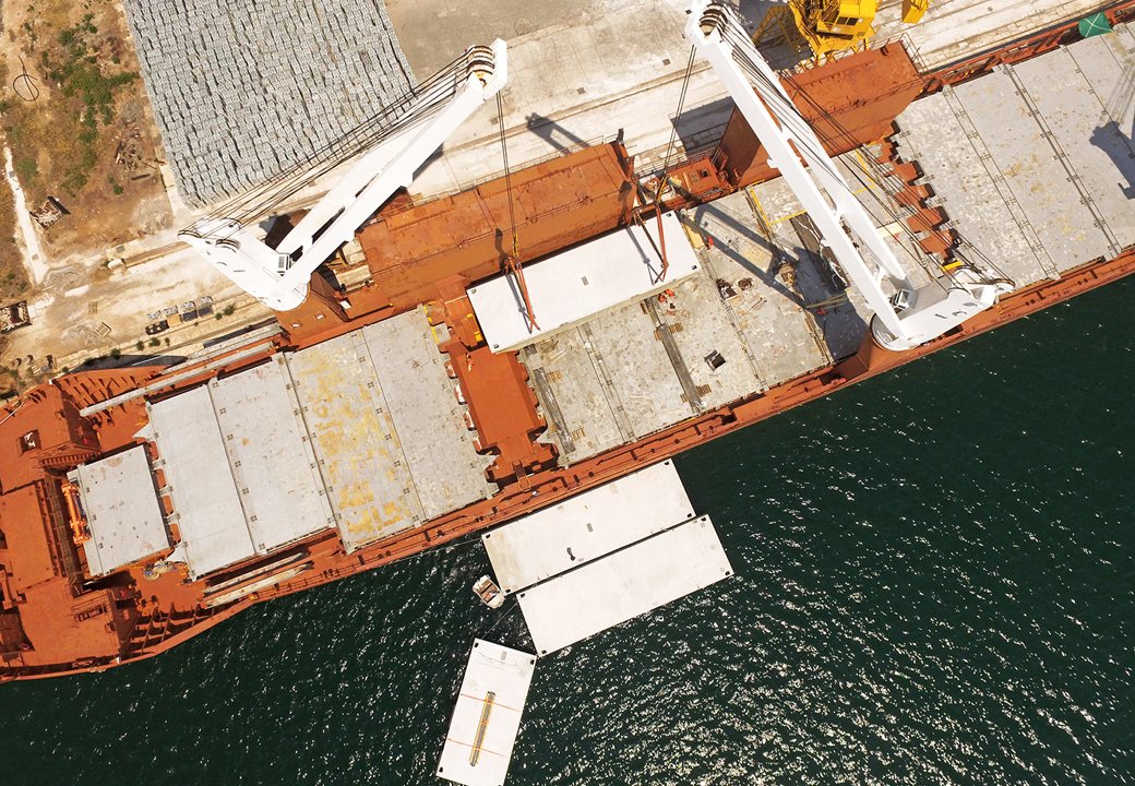 Conceptum Logistics - Breakwater pontoons ex Croatia to Canada