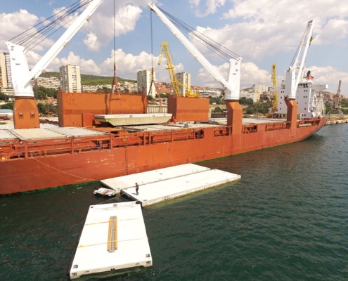 Conceptum Logistics - Breakwater pontoons ex Croatia to Canada