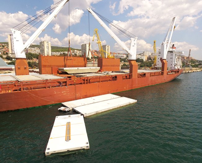 Conceptum Logistics - Breakwater Pontoons ex Croatia to Canada